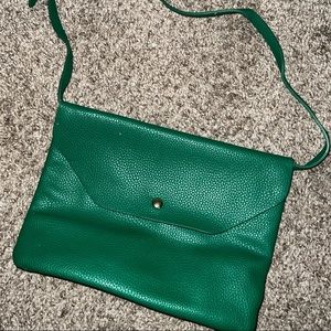 Green forever21 crossbody bag